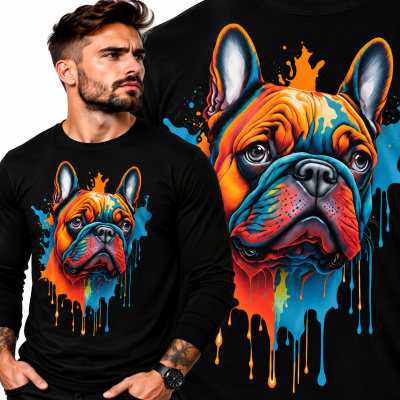 LONGSLEEVE ZWIERZĘTA  FRENCH BULLDOG